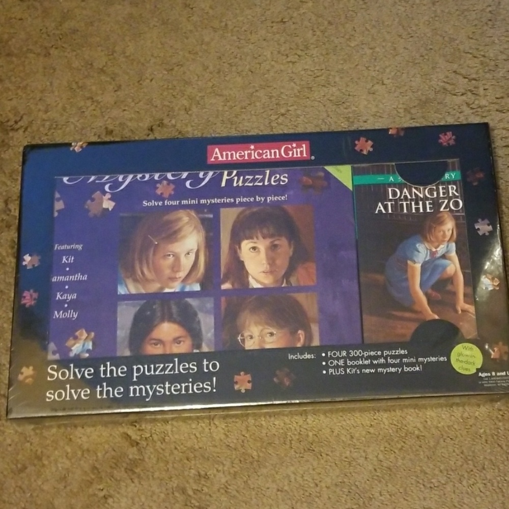 NEW American Girl doll puzzles/book